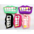 Special Tooth Shape Custom Colorful Silicone Phone Cover (BZPC031)